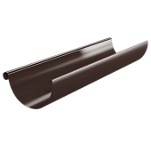 Желоб водосточный D125х3000 GRANDSYSTEM (ВПЭД-03-8017 Коричневый шоколад-0.5) (фото)