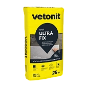ВЕТОНИТ Ультра Фикс (25кг) клей плиточный эластичный и высокодеформативный (фото)