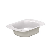 Воронка выпускная 76*102 (ПЛД-02-9010-ОН) белый (фото)