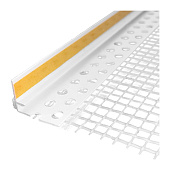 Профиль примыкающий оконный с сеткой ПС-6С с пыльником Премиум (фото)