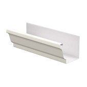 Желоб водосточный 120х86х3000 (ПЛ-02-9010-0.5) (фото)