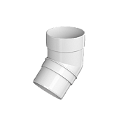  ТН ОПТИМА колено трубы 135°, белый (фото)