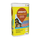 Ветонит мин декор 2.0 мм "шуба" 25кг (3,2 кг/м2) (фото)