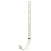 Держатель желоба D125х320 (ПО-01-9010-4) (ПЛД-02-9010 Чистый белый-ОН) (фото)