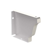 Заглушка желоба Бюджет правая 120х86 ПЭ-01 9003 (фото)